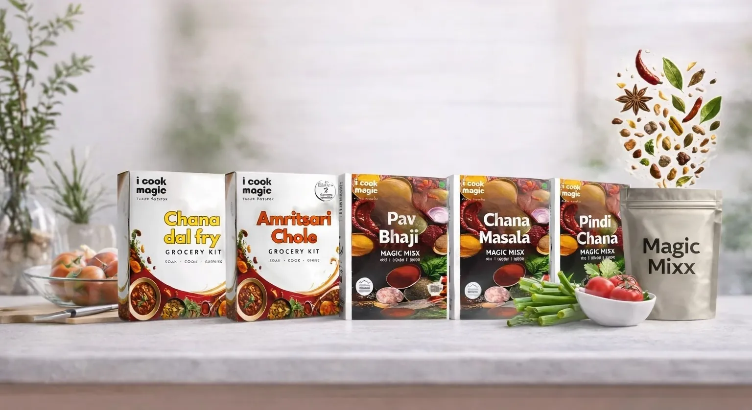 iCook Magic grocery kits and Magic Mixx packs