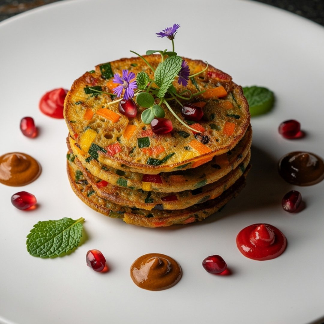 Chatpatta Veggie Pancakes