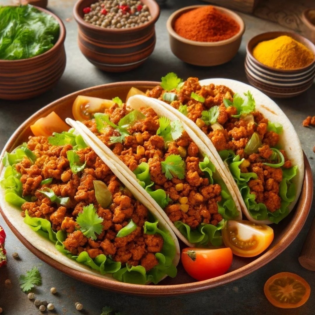 Soya Keema Tacos