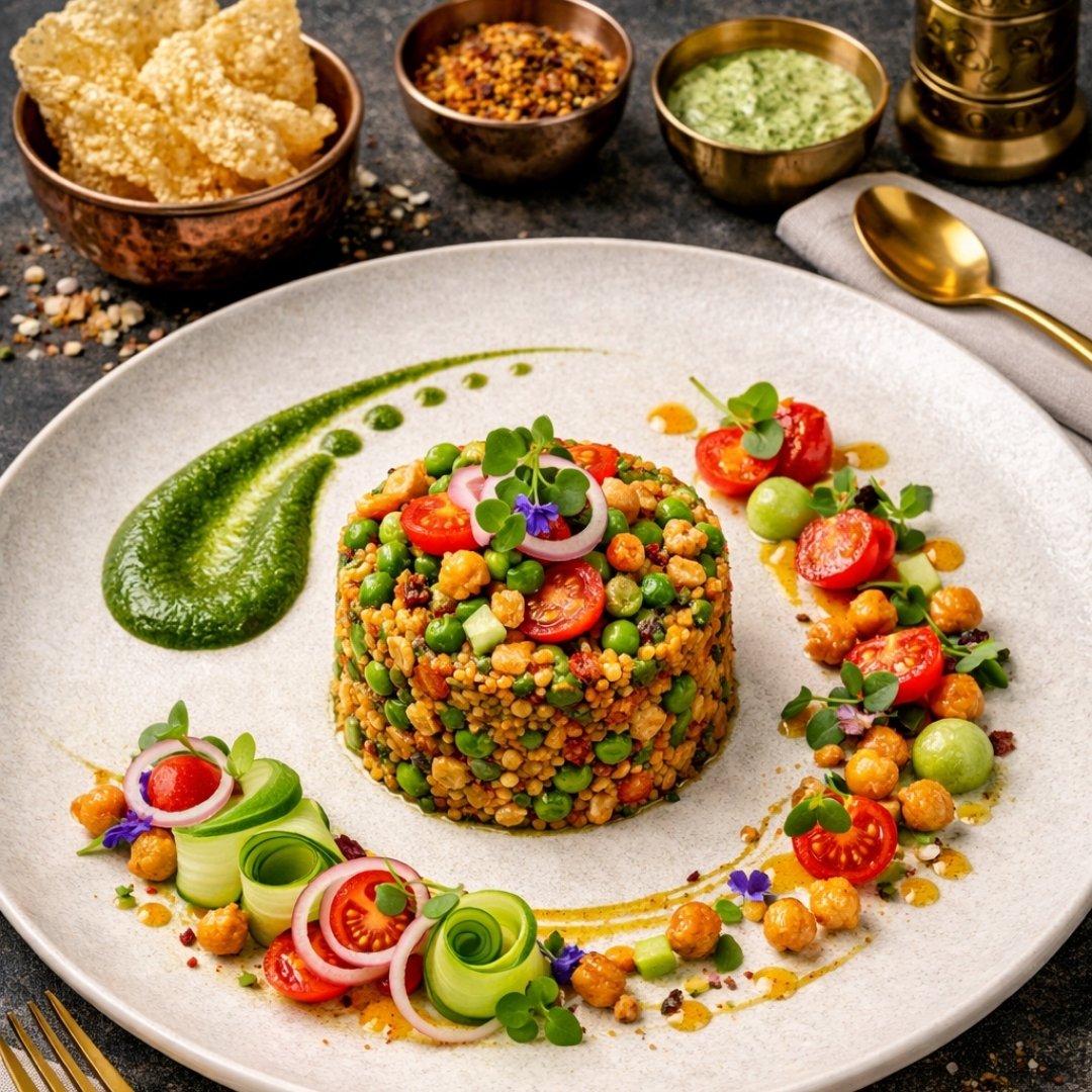 Soya Keema and Chickpea Salad