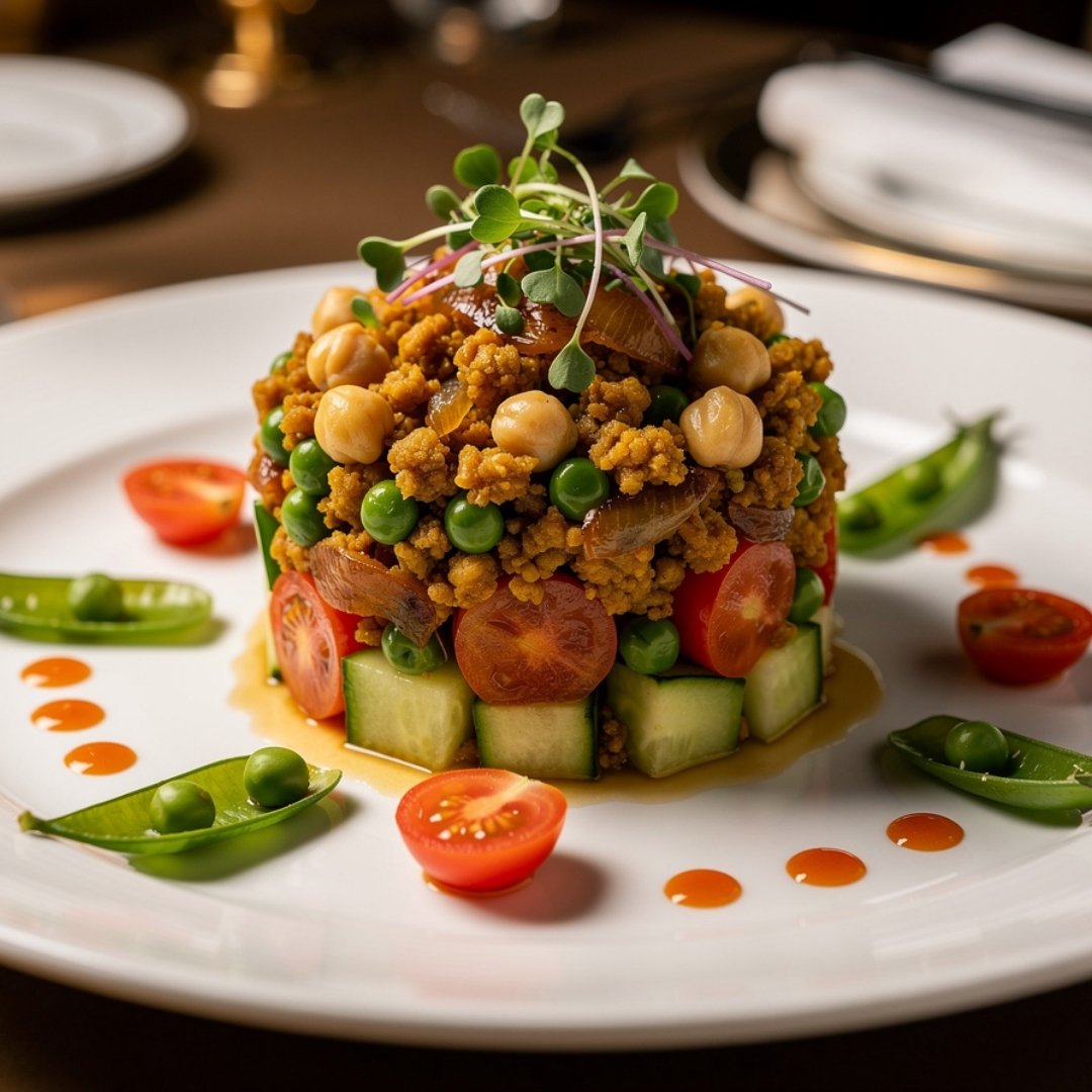 Soya and Chickpea Salad