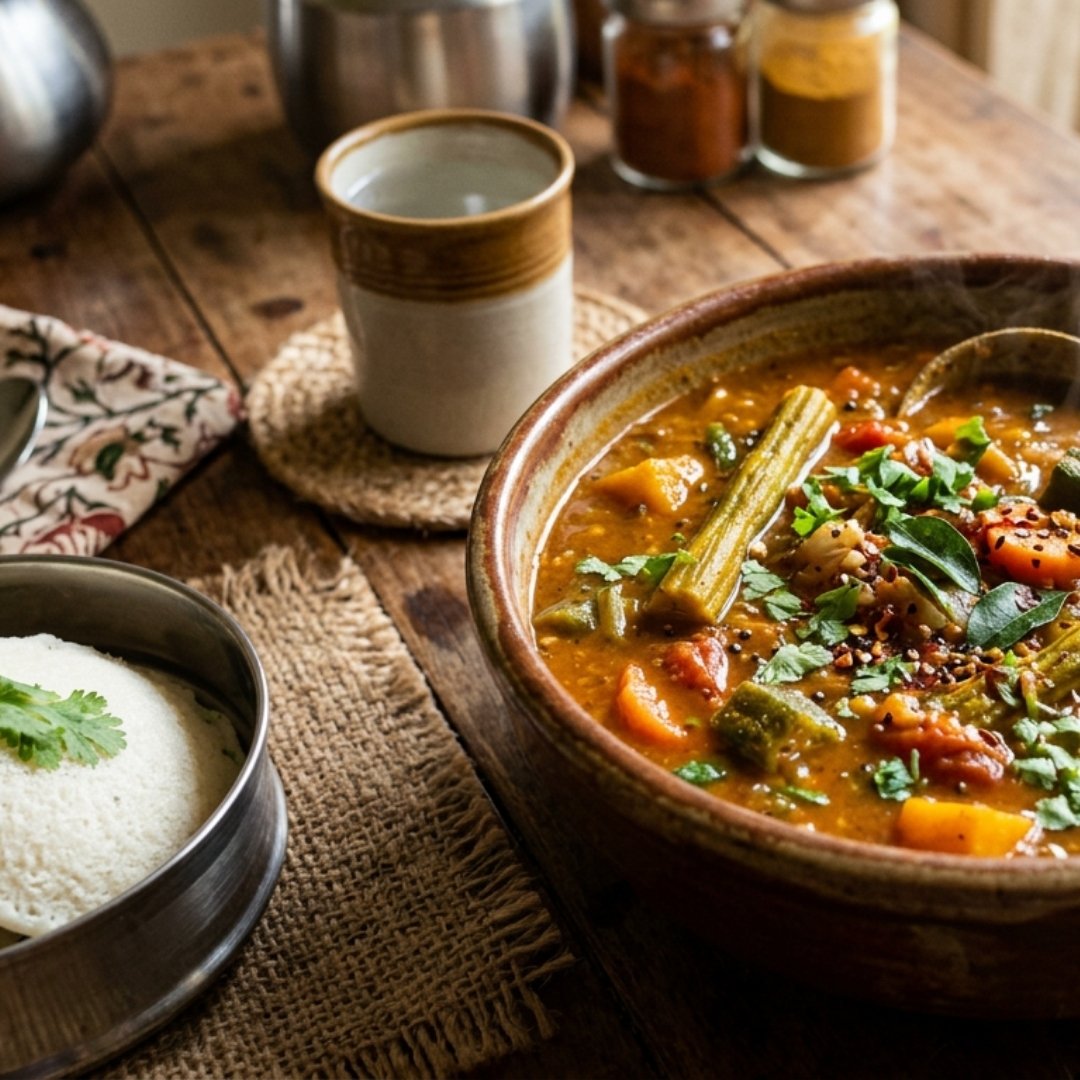 Oil Free Magic Spicy Sambar